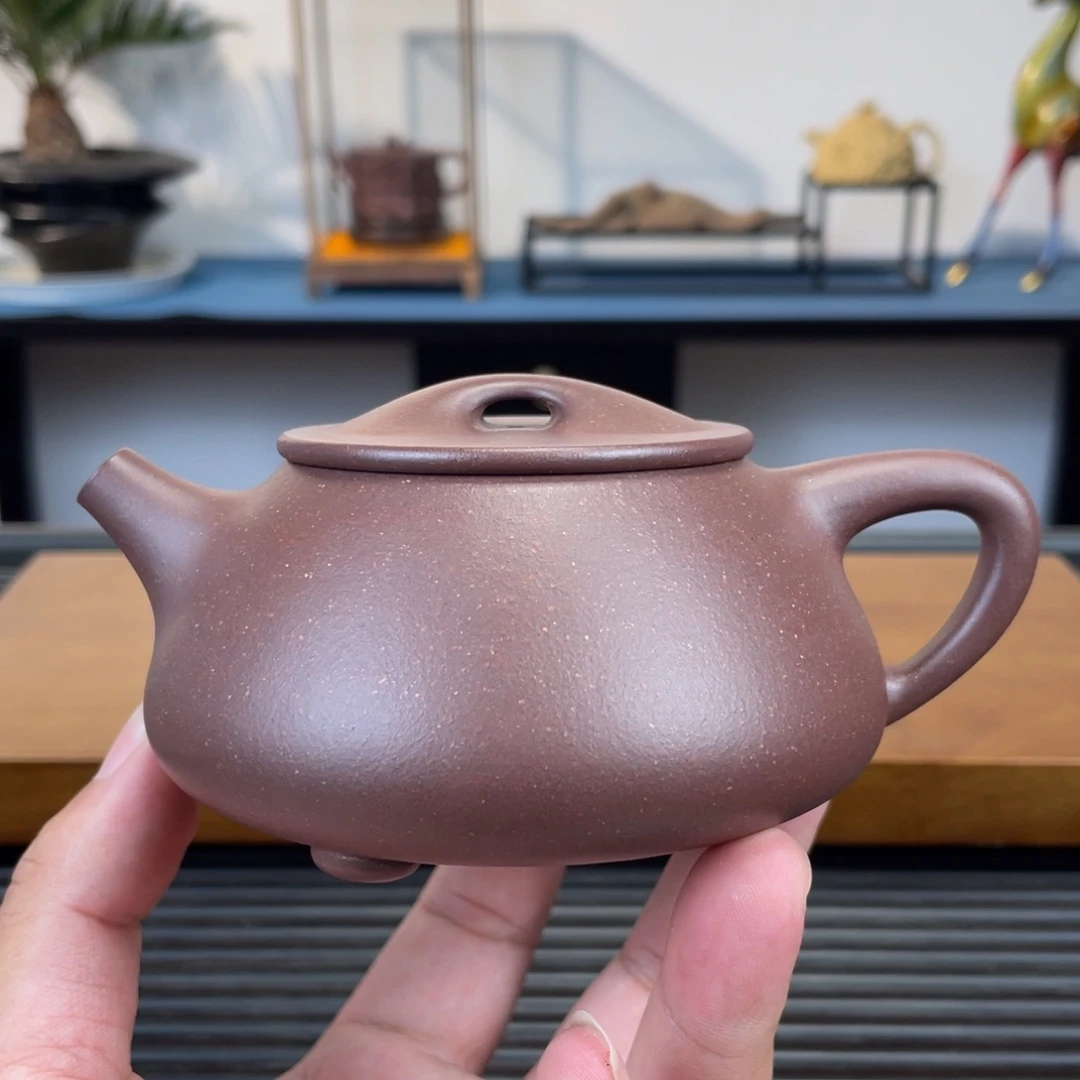 紫砂茶壶底槽青景舟石瓢230cc