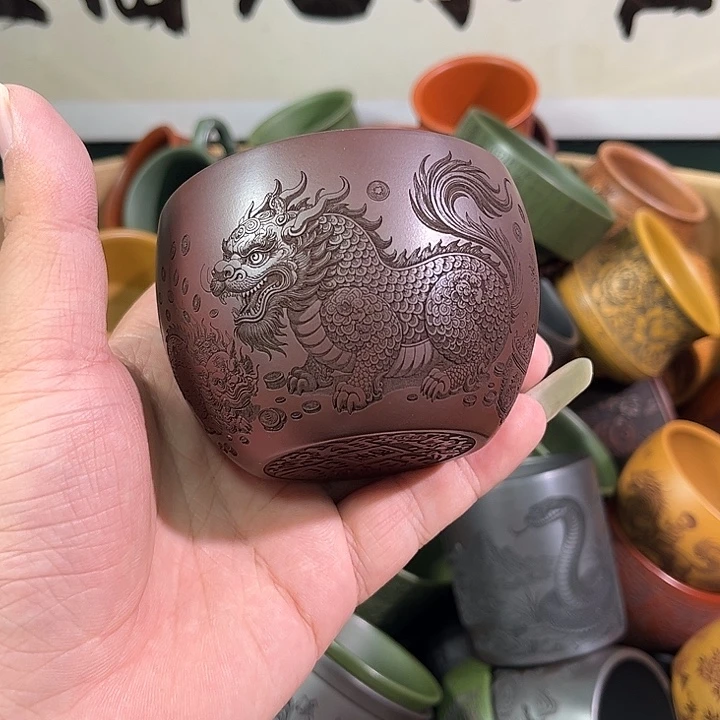 茶杯紫砂全手工紫砂主人杯