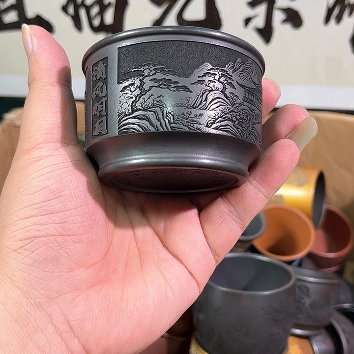 茶杯紫砂全手工紫砂主人杯