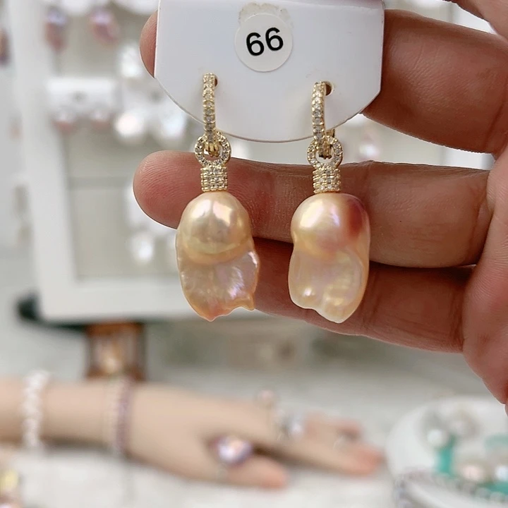 未镶嵌耳饰淡水珍珠