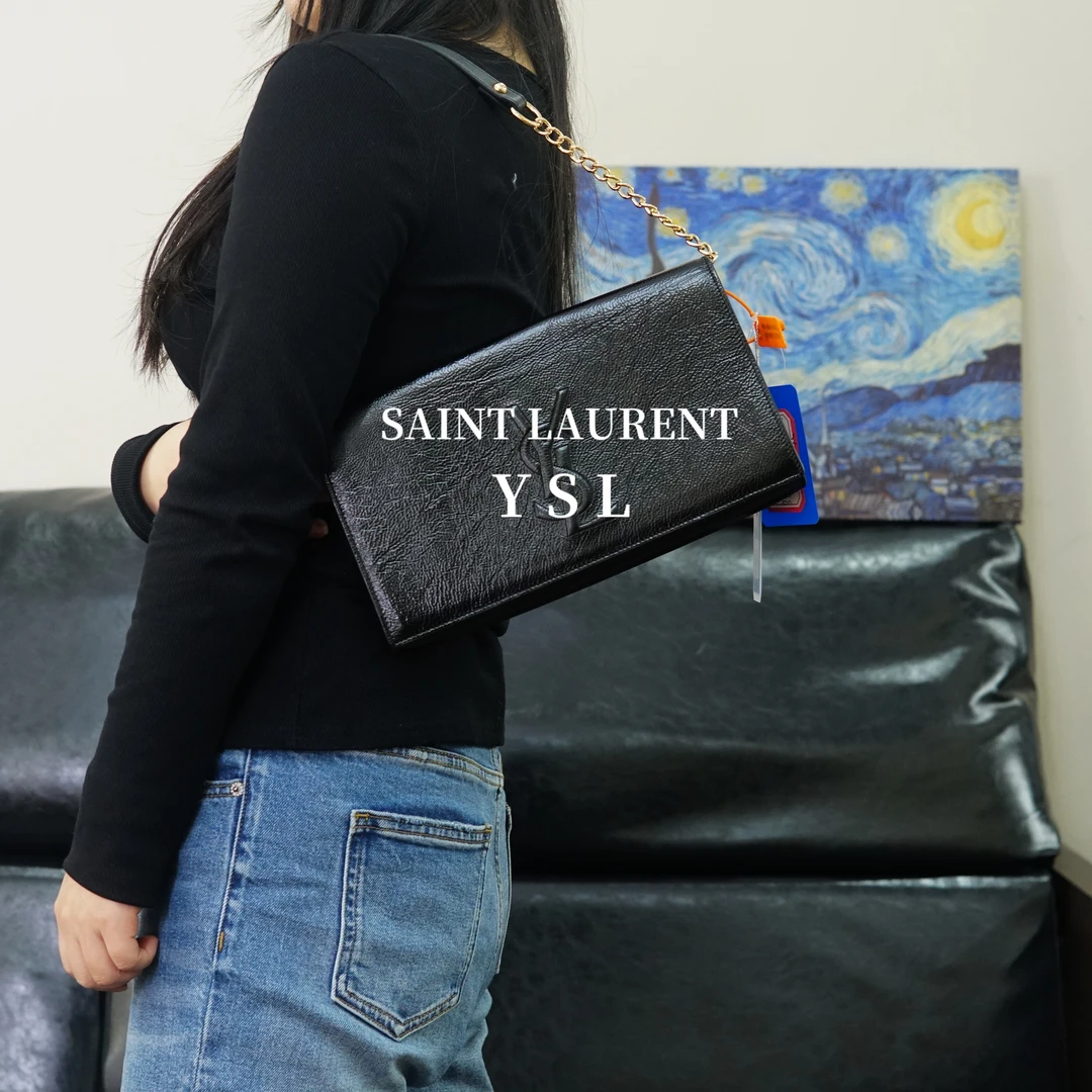 95新 YSL/圣罗兰 黑色单肩包/AR02601008/1008