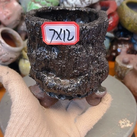粗陶花盆手工花盆制作