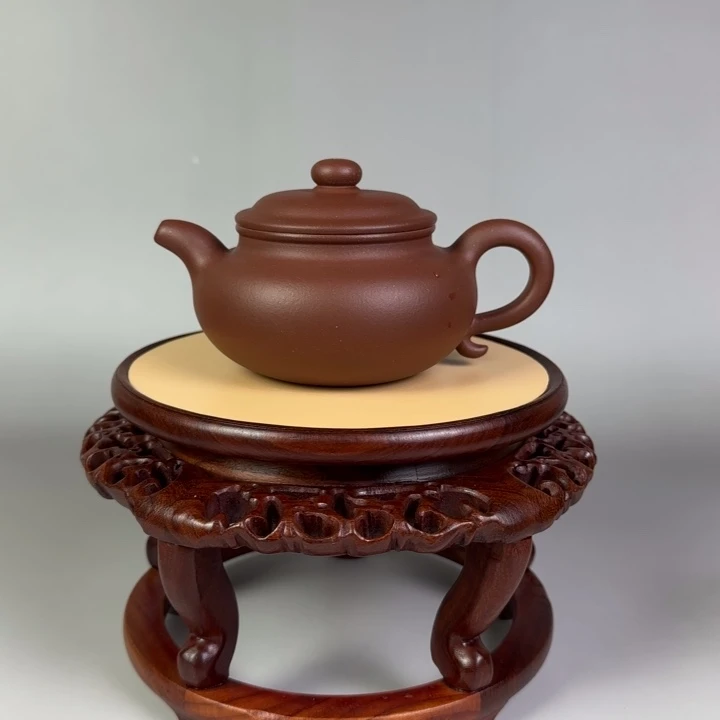 茶壶底槽青仿古壶250 cc左右全手工制作
