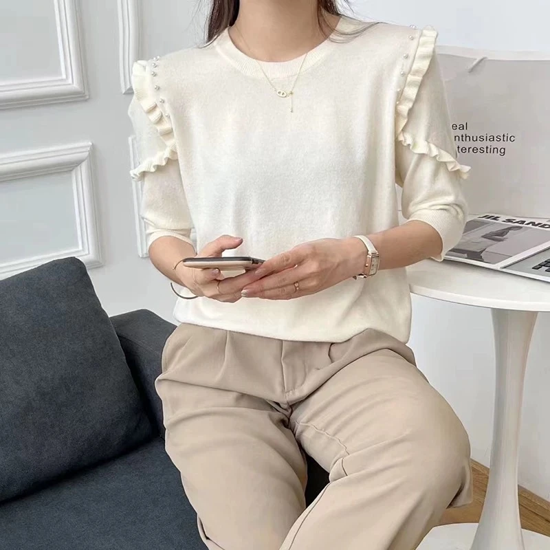 非图片款/时尚针织短袖/B126-B145