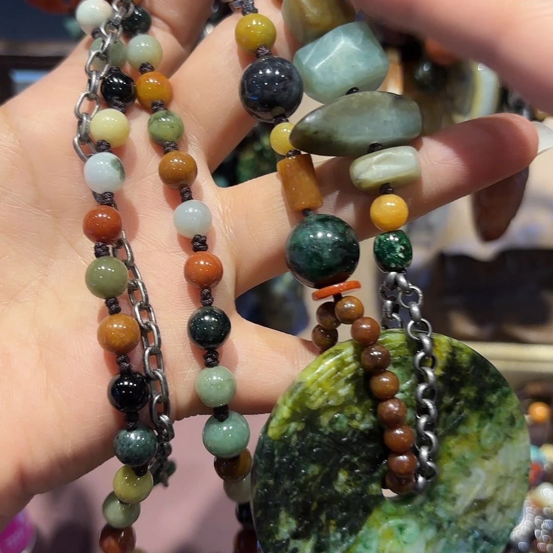 翡翠未镶嵌颈饰原创