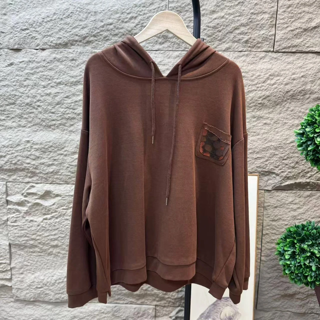 12848新款春秋休闲减龄宽松连帽卫衣