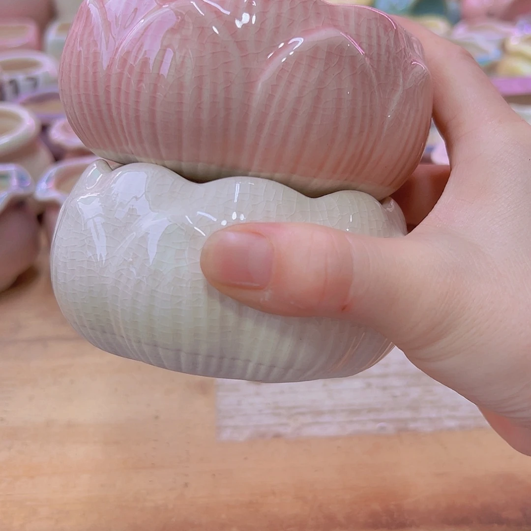 陶瓷花盆当场满12包邮