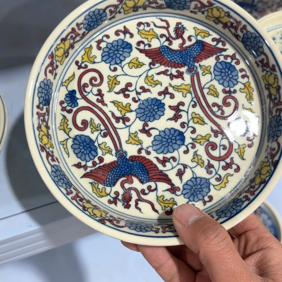 瓷片摆件手绘瓷器处理