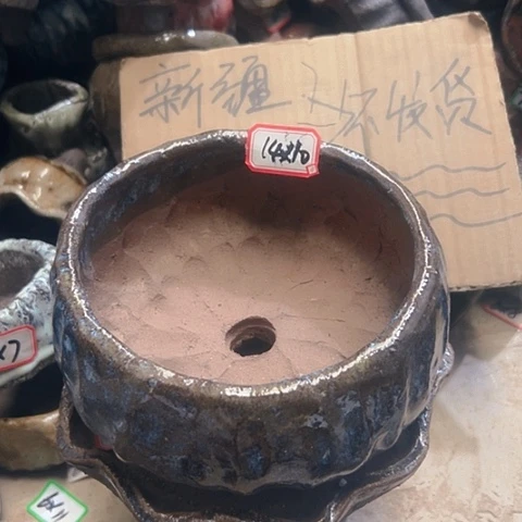 红陶粗陶花盆手工