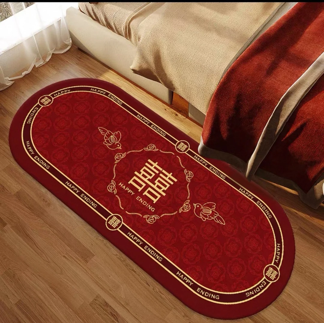 【木林地毯】比翼双飞-床边-厨房地毯-结婚地毯-地毯地垫家用金钻绒