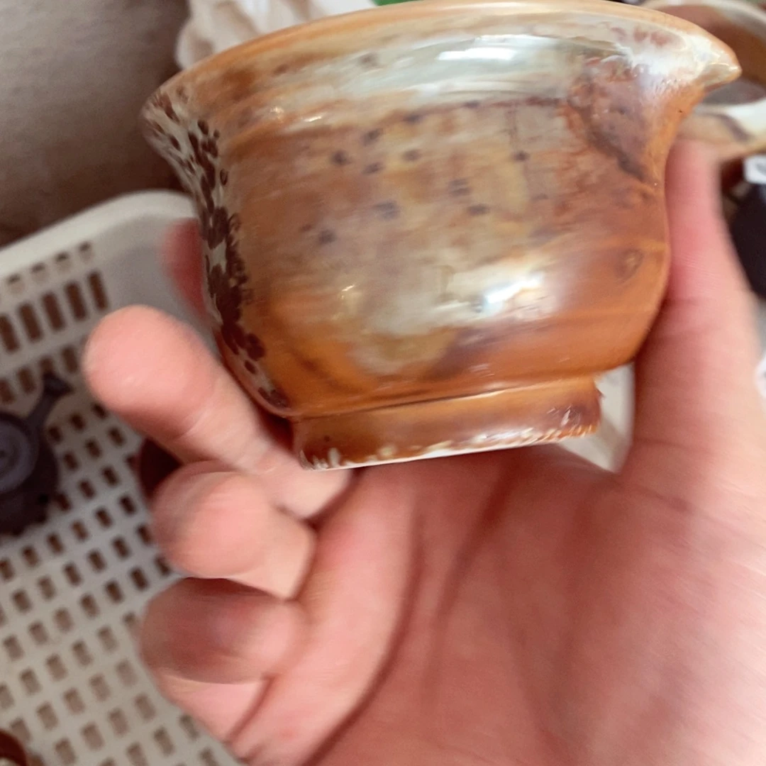 柴烧茶具陶瓷杯子