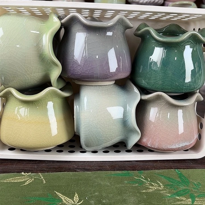 红陶量货/口高深浅搭配发6个