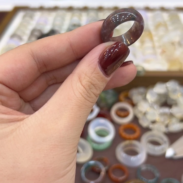 玛瑙/玉髓合金戒指137港15