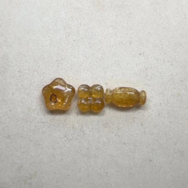 裸石琥珀未镶嵌苦**涩天然蜜蜡配件