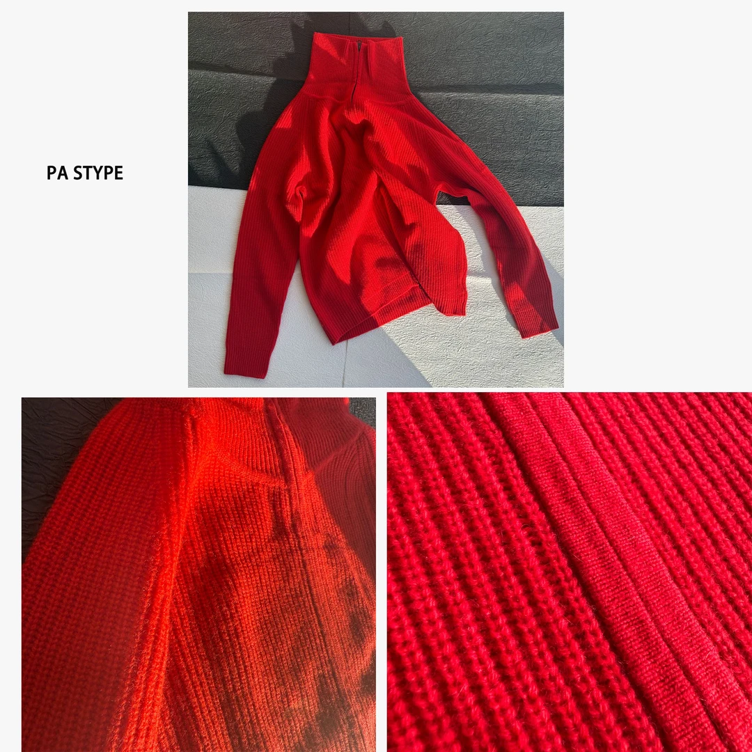 PASTYPE 100纯山羊绒高领双向拉链纯色羊绒衫Q-NN-8617