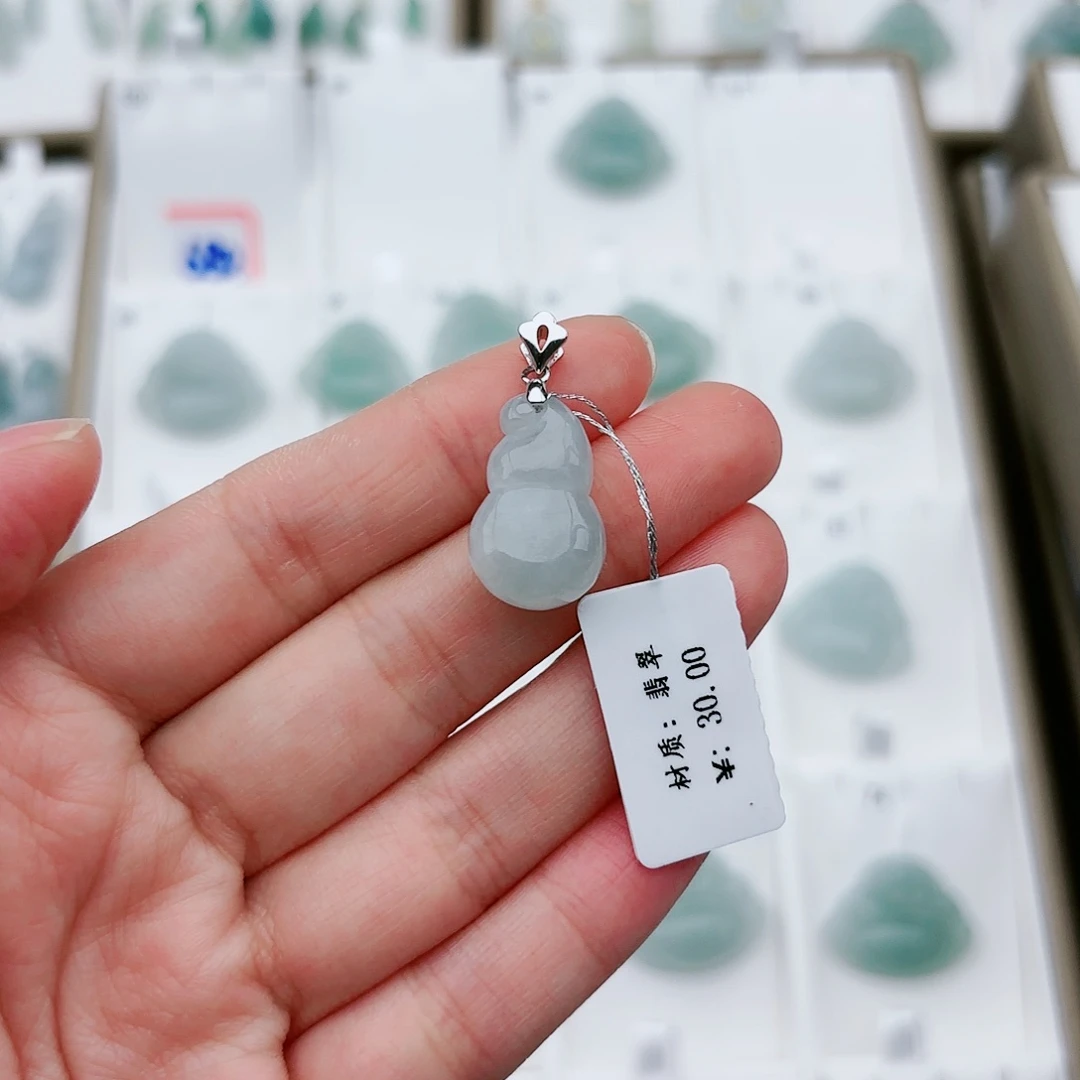 翡翠颈饰银S925镶嵌M*?葫芦