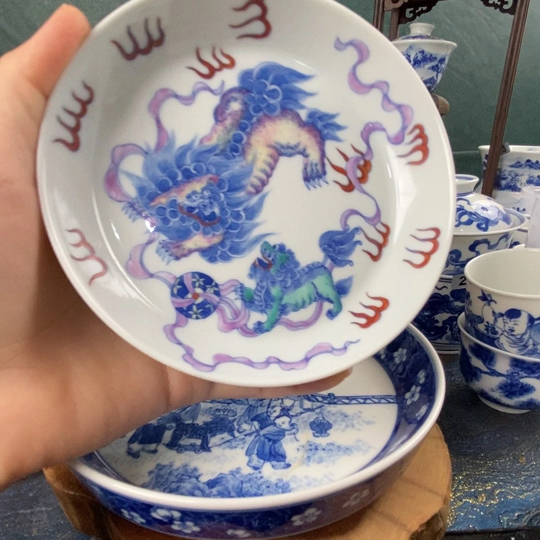 瓷片景德镇手绘青花茶器421