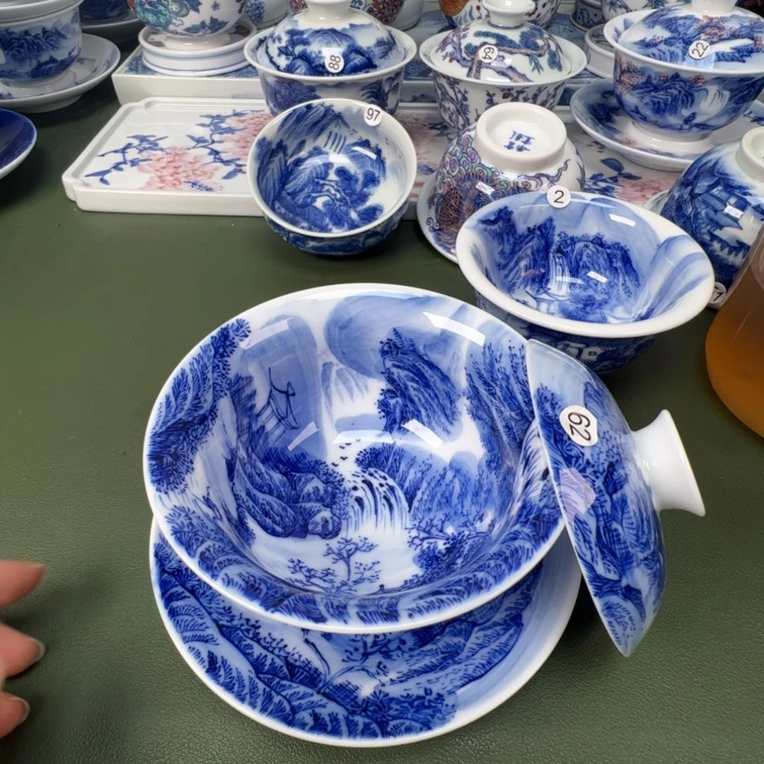 景德镇纯手工纯手绘茶具木木62