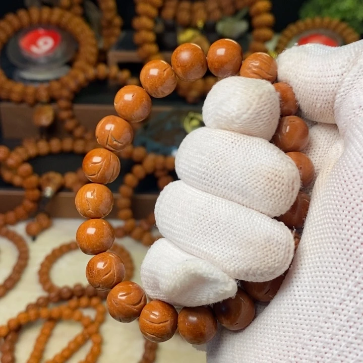 桃核手串秦岭龙纹桃核