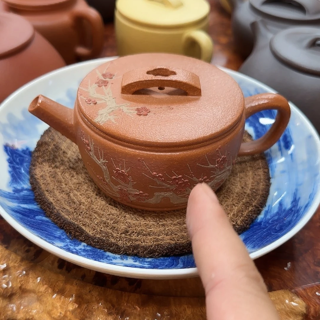 茶壶紫砂堆刻汉瓦