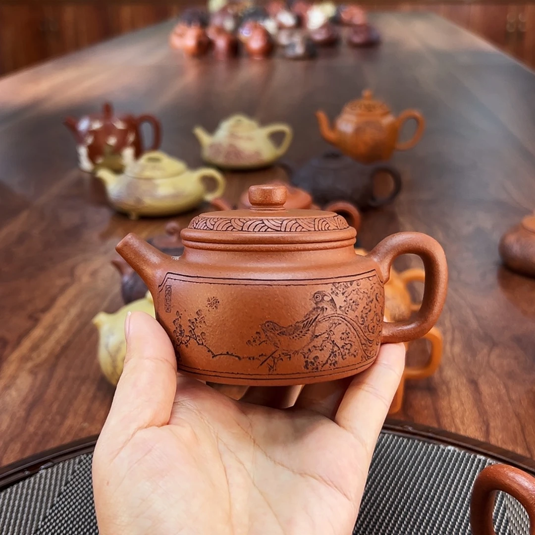 茶壶紫砂喜上眉梢德钟