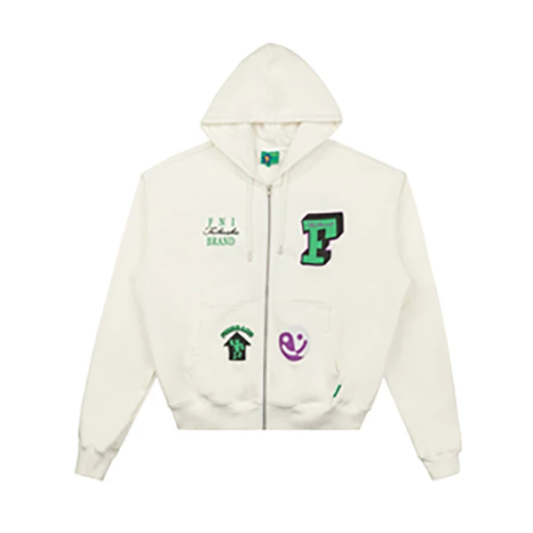 <主理人>开衫卫衣男拉链扎染休闲运动连帽ins复古美式外套