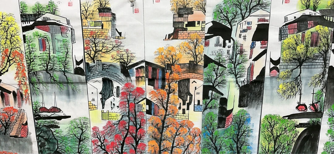 【楚语】精品八条屏装饰画通用链接