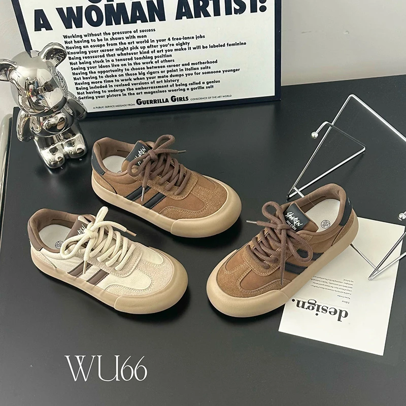 休闲鞋女鞋百搭加绒保暖徳训鞋新款2025爆款板鞋厚底运动鞋子女