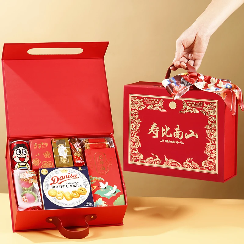 祝寿伴手礼盒寿宴回礼过寿礼包老人实用礼品60岁7080生日做寿礼盒