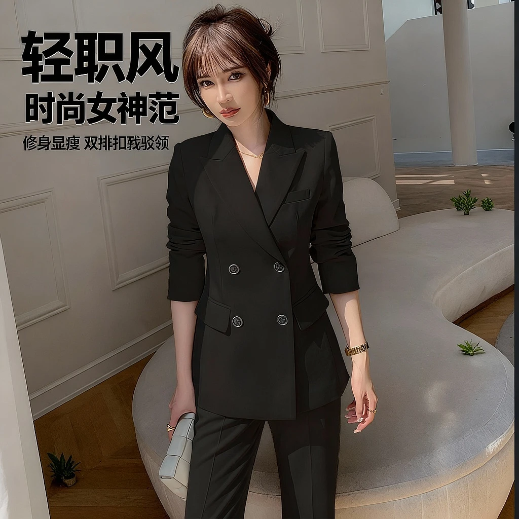 漫凌9503西服气质外套职业西装套装时尚女神范修身显瘦长袖正装