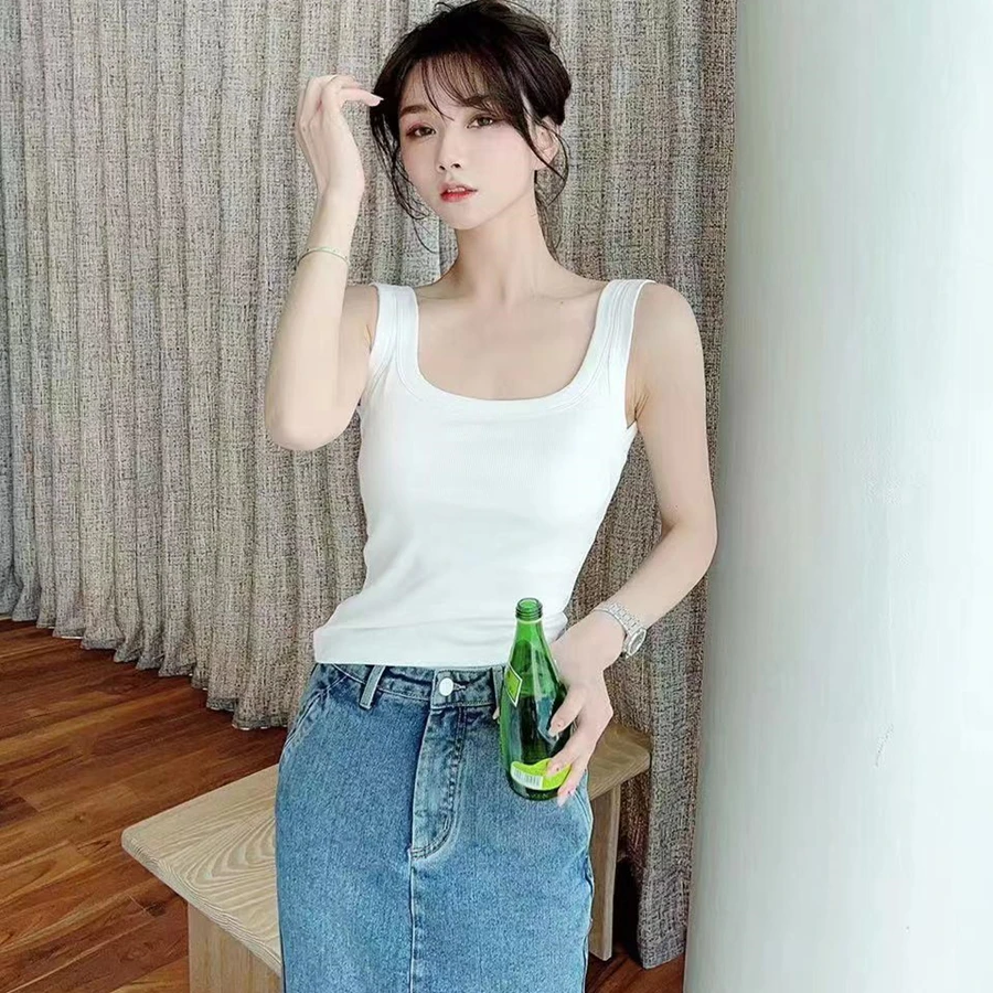 2025女装官方旗舰正品修身百搭防走光背心性感自带杯垫吊带美背女