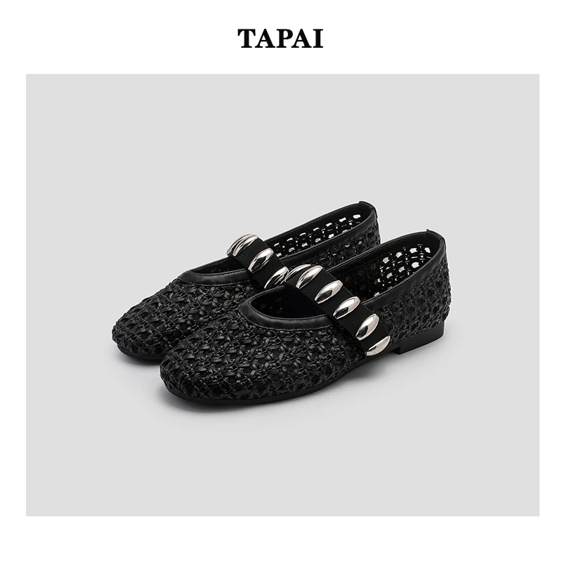 2025新款水钻芭蕾鞋轻奢老钱风气质鞋子2850-28