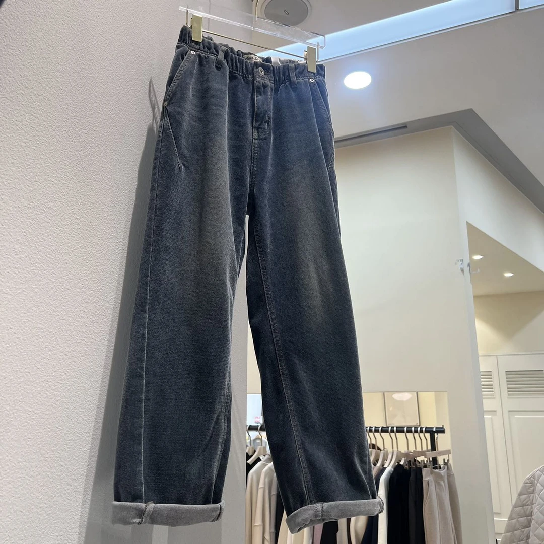 AD薄绒兜线牛仔裤（NO退换）