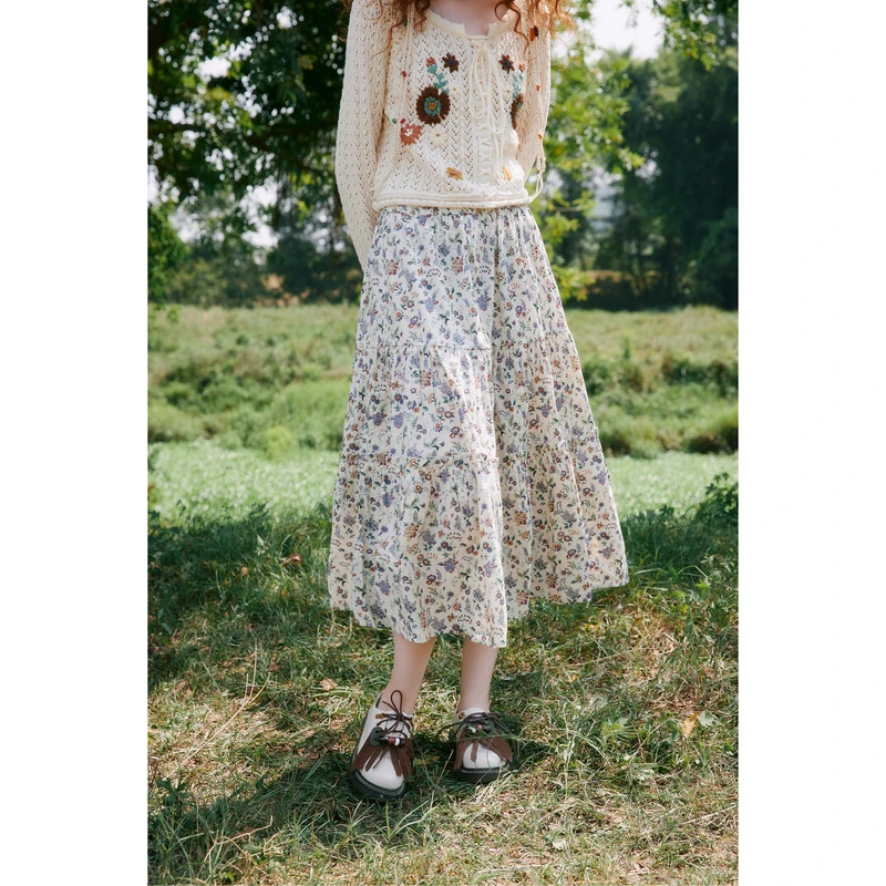 【高高甄选】菀壹2025春季新款碎花半身裙女O31630411