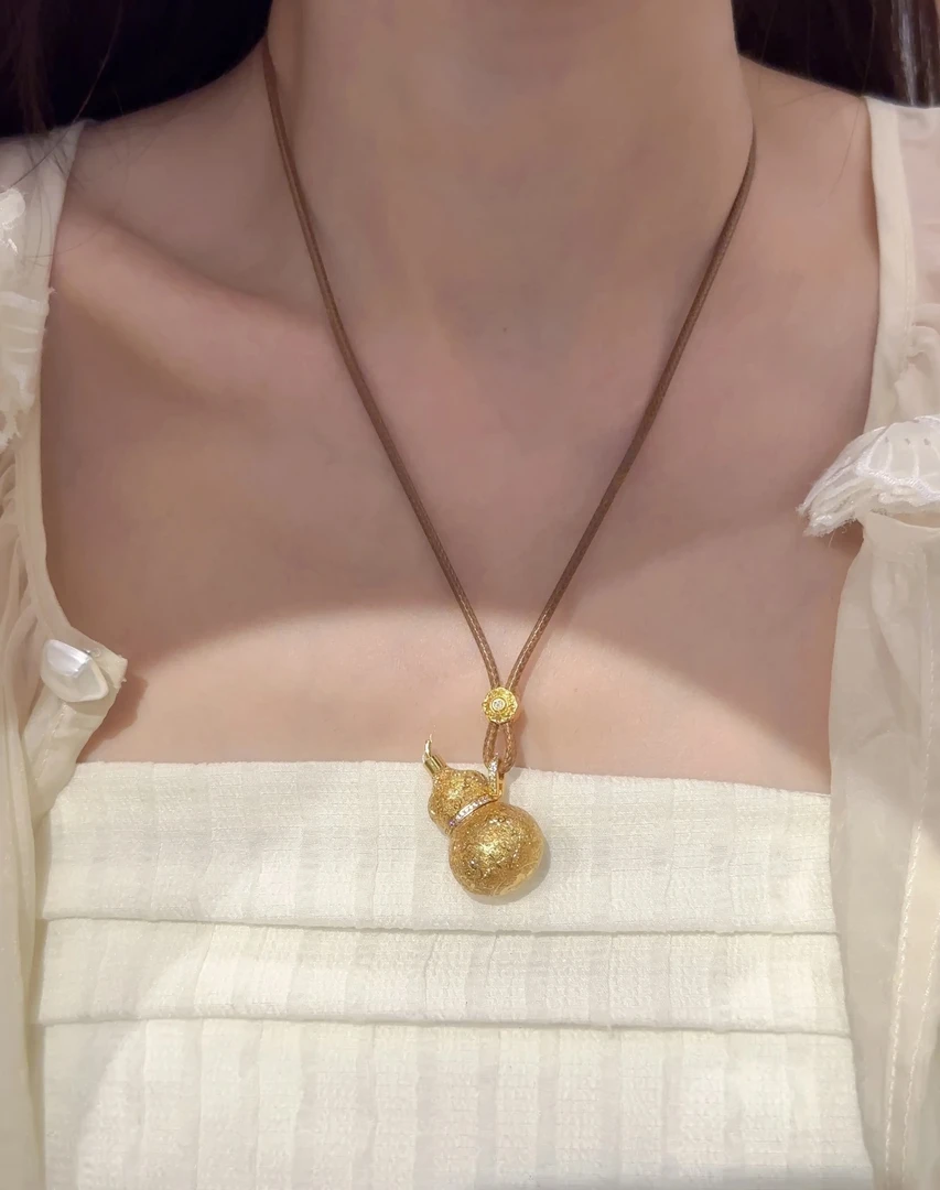 吊坠足银 【碎冰香囊葫芦】爆闪福禄