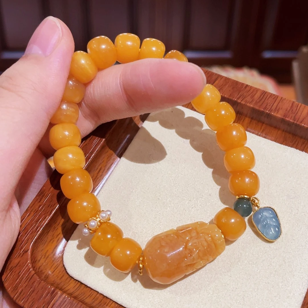 蜜蜡手链未镶嵌手串