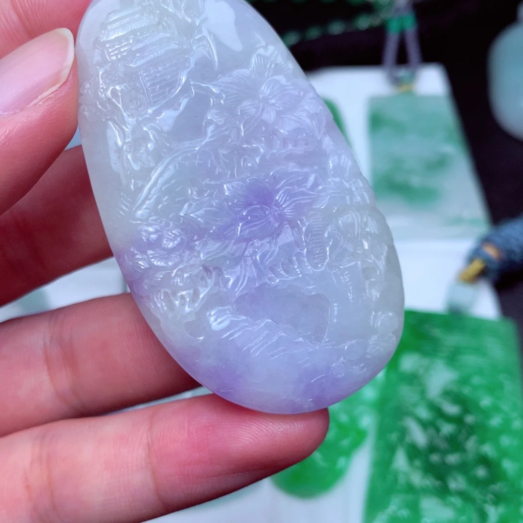 颈饰未镶嵌翡翠天然a货翡翠