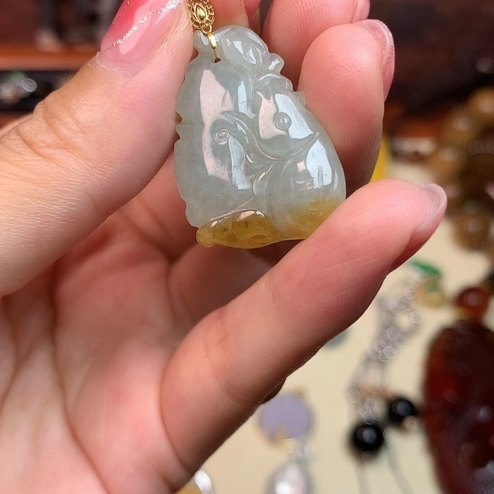 吊坠(不含链)未镶嵌翡翠天然缅甸A货翡翠