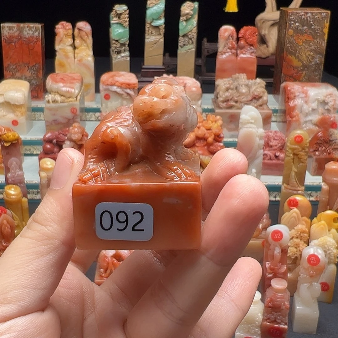 飞***上寿山石印石手工制作