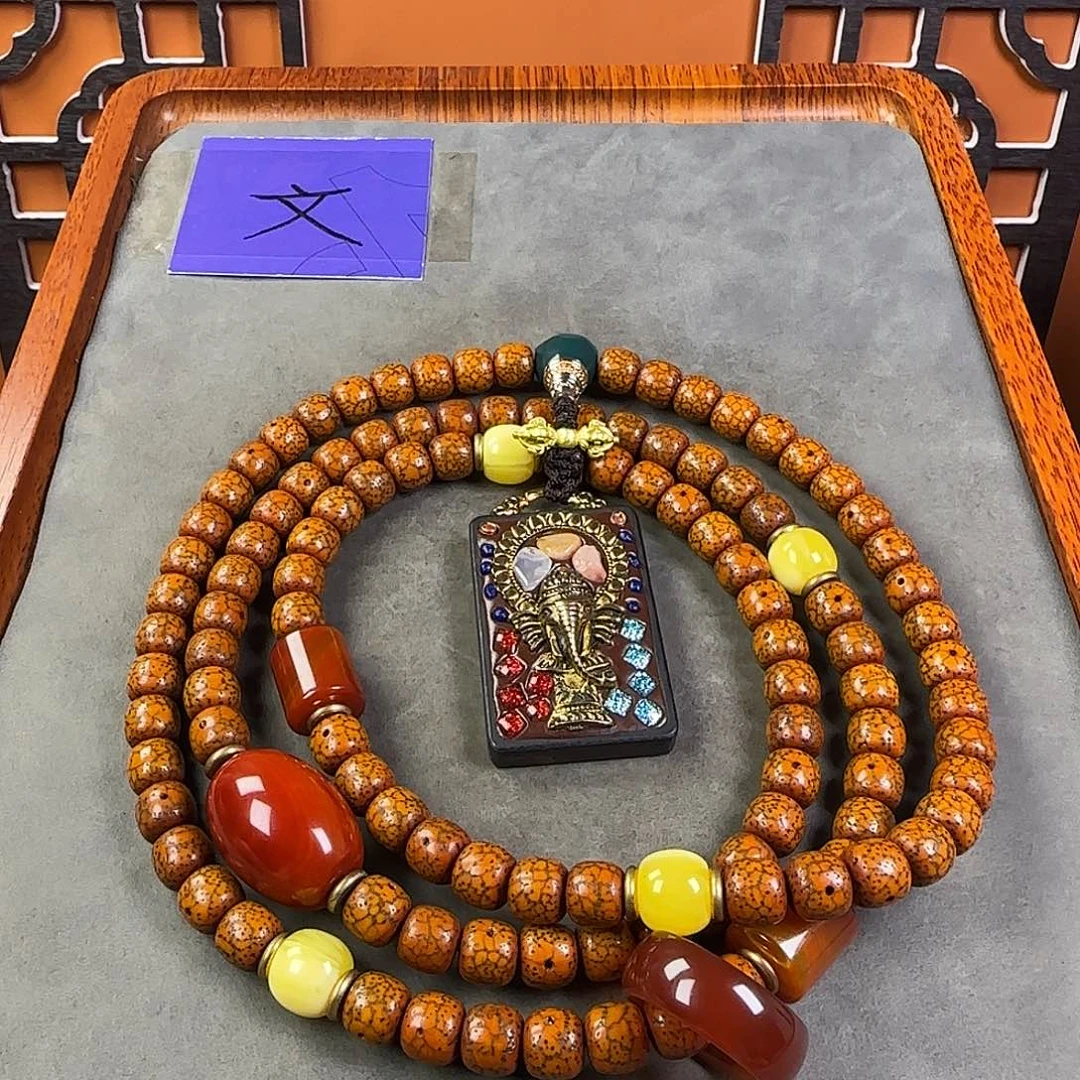 吊坠星月菩提脖挂