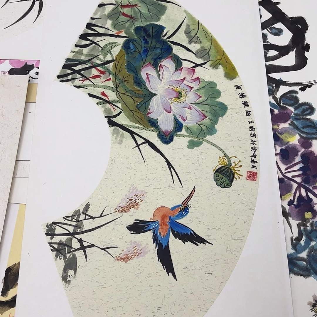 国画33-66卡纸作品童