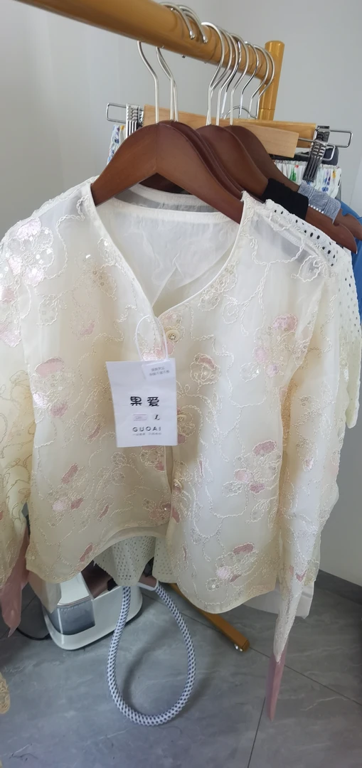 刺绣防晒女中国风百搭短款短外套长袖上衣夏季针织新生儿蕾丝