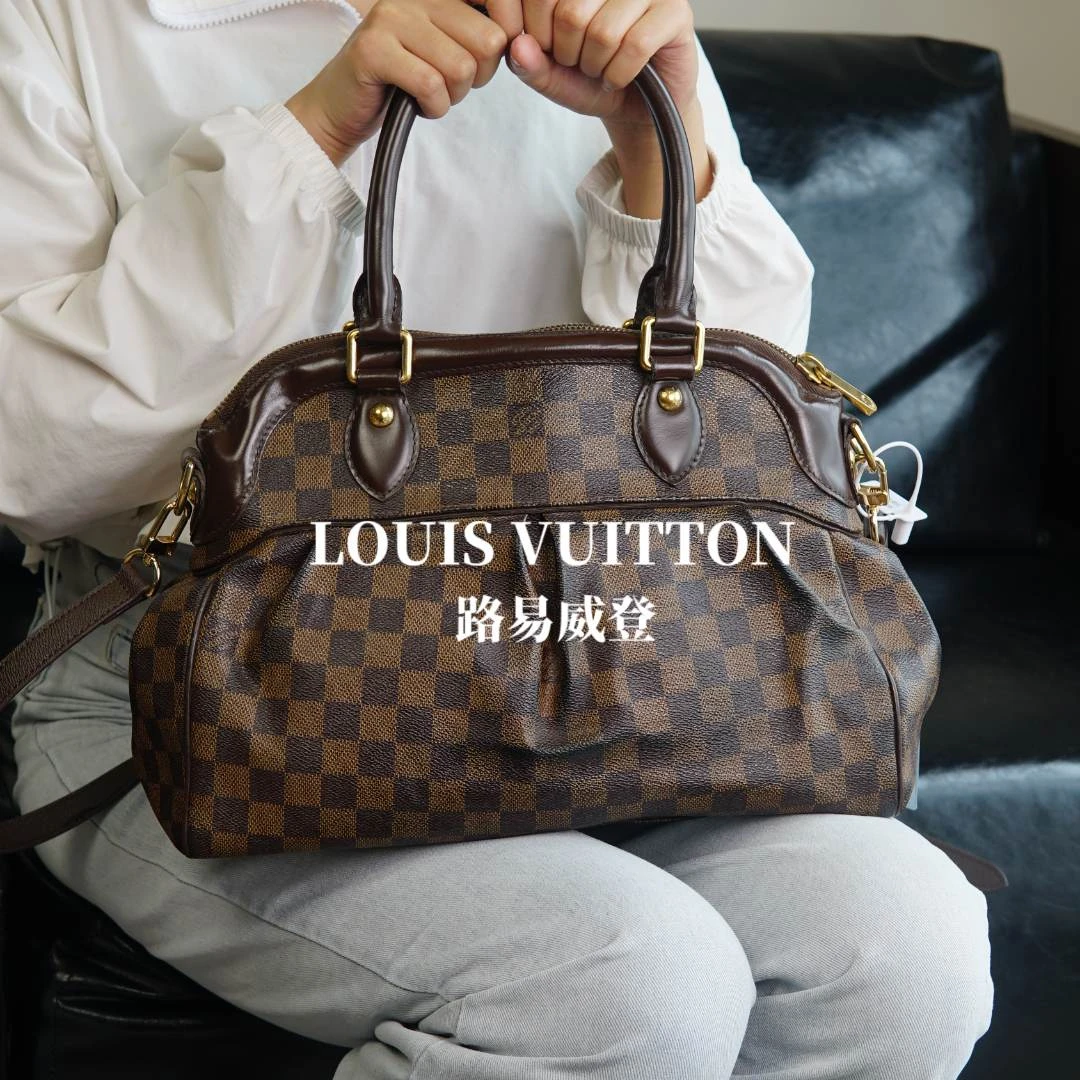 95新 LouisVuitton/路易威登 棕棋盘格葫芦包/YS04117013/7013