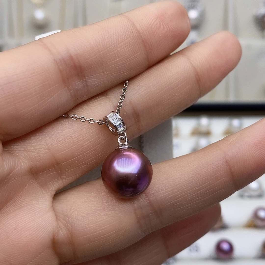 淡水珍珠颈饰银S925镶嵌