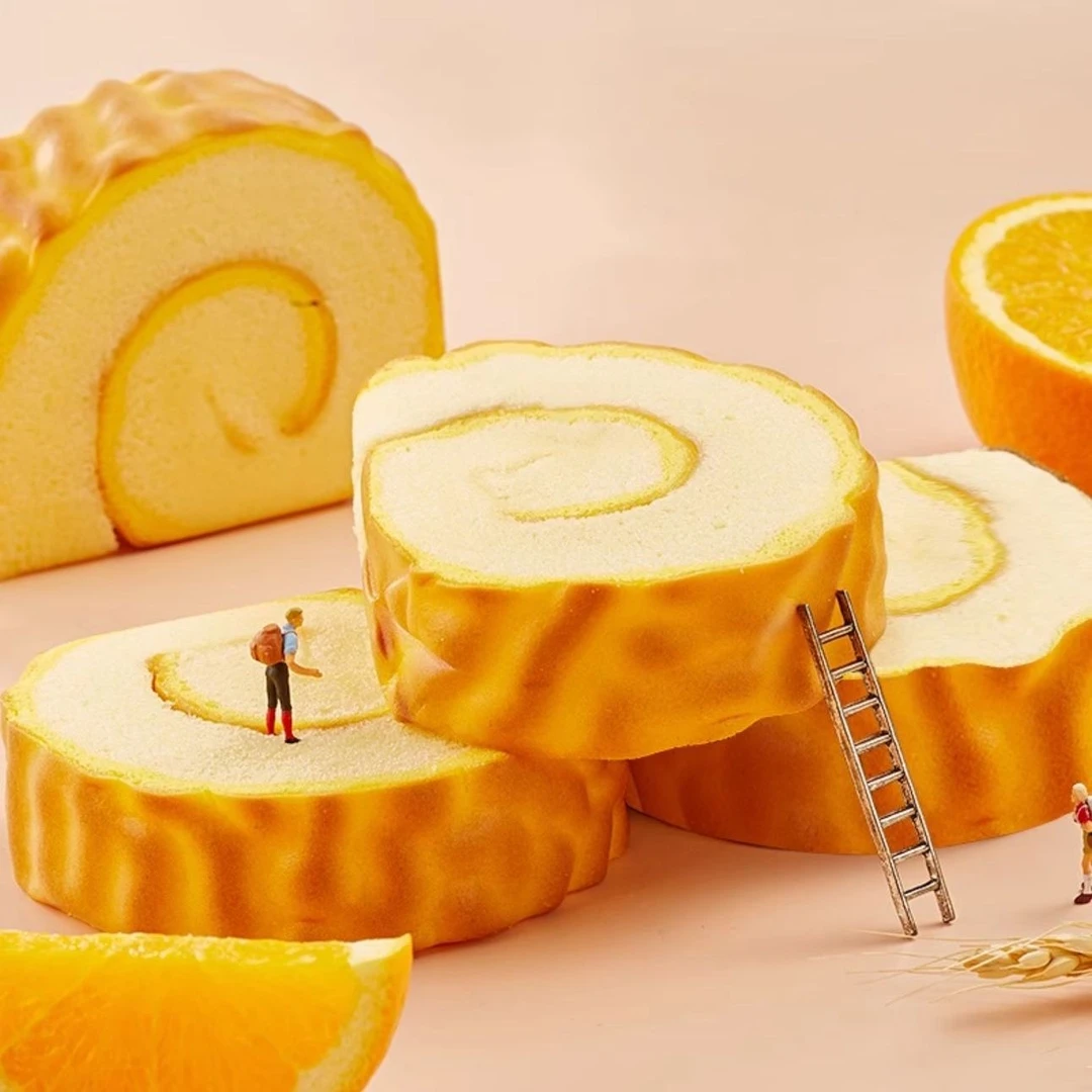 （试吃5个）虎皮蛋糕卷现做现发柔软可口早餐下午茶休闲独立包装