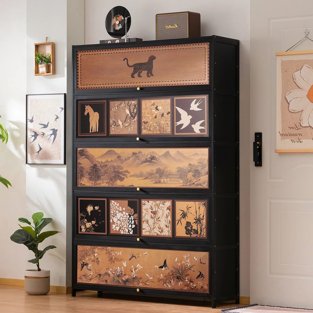 鞋柜家用门口入户收纳柜一体靠墙玄关鞋架子多层简易置物2025新款