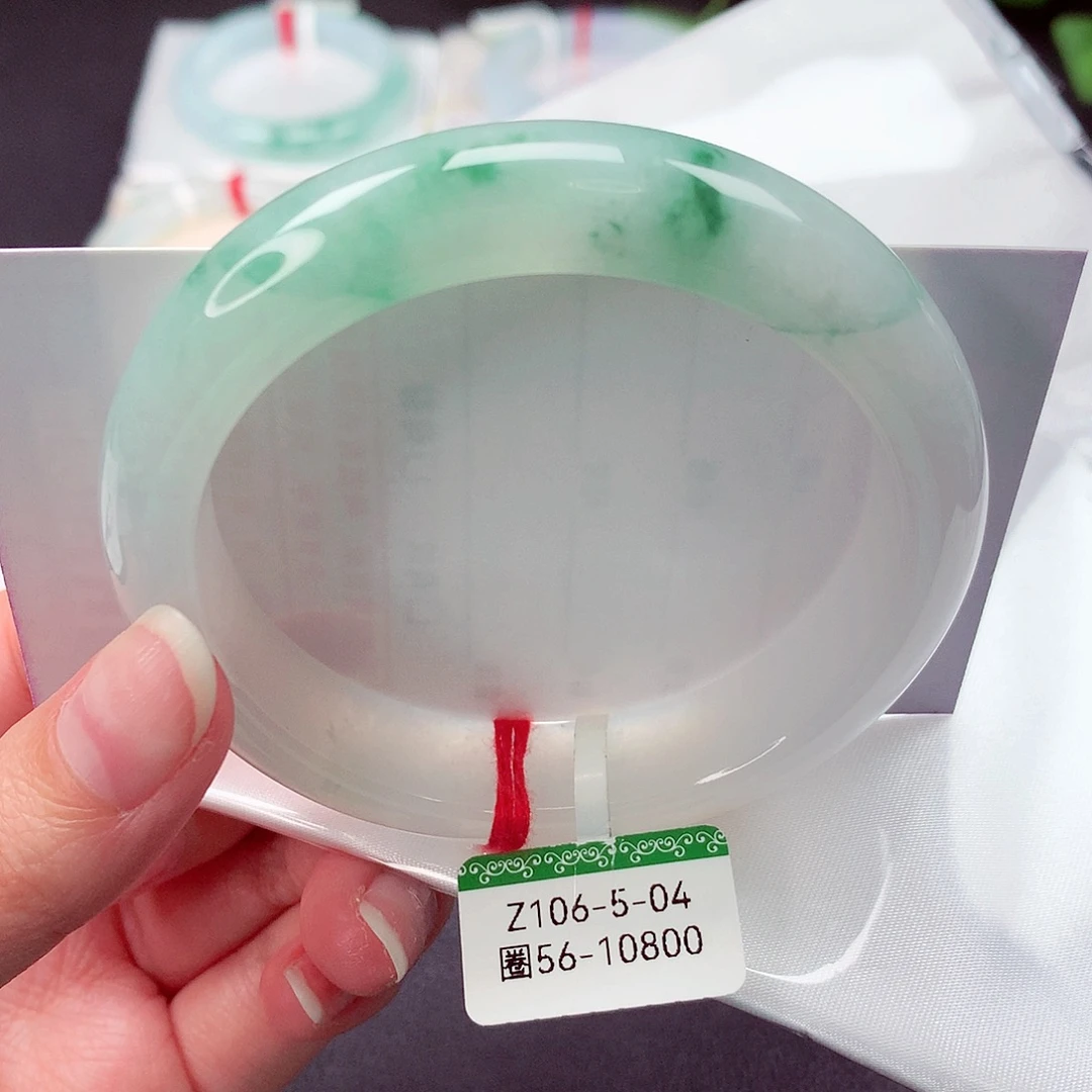 翡翠未镶嵌手镯缅甸天然a货翡翠手镯