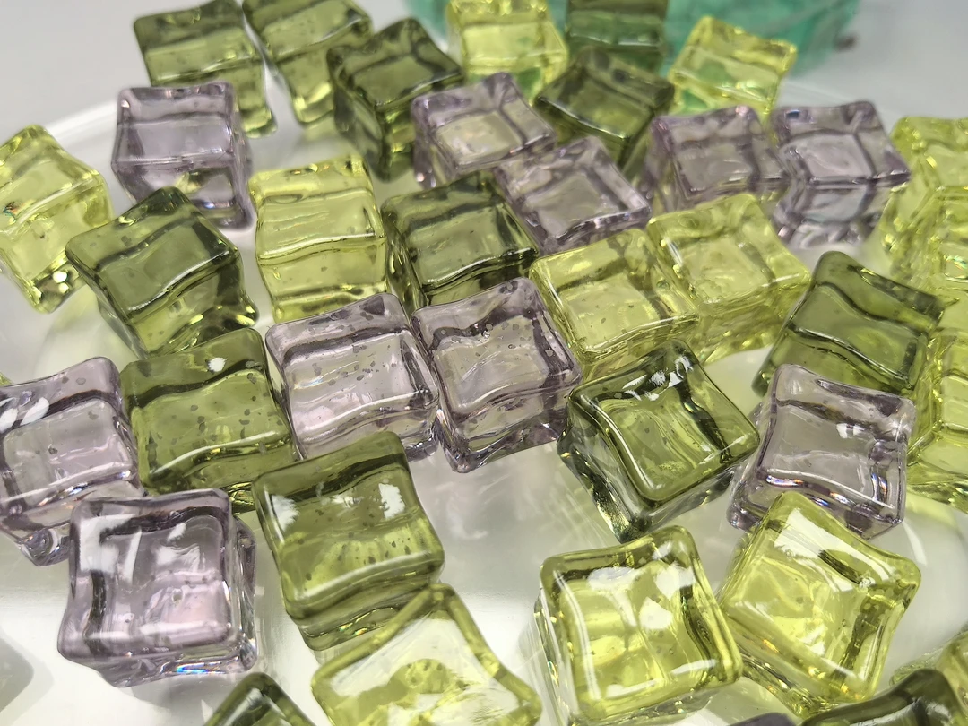 又拆又送【浅夏鸢尾】柠檬&灰紫&抹茶  DIY夜光冰块