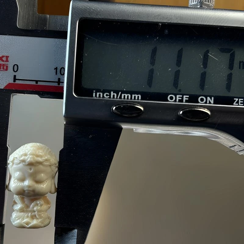 60b松山天然猛犸牙 文殊菩萨 可搭配手串DIY 支持复检