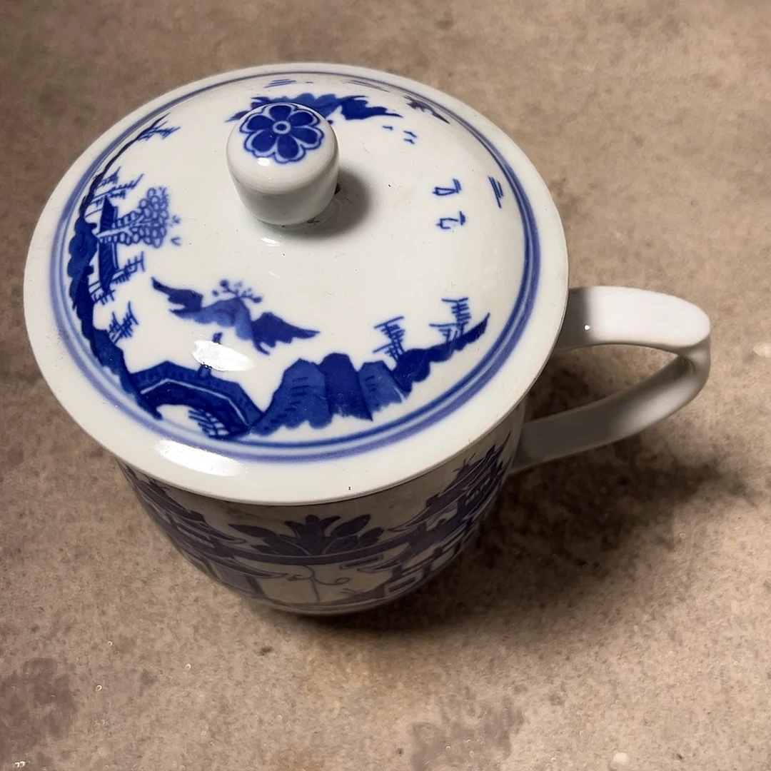 杯景德镇陶瓷青花办公